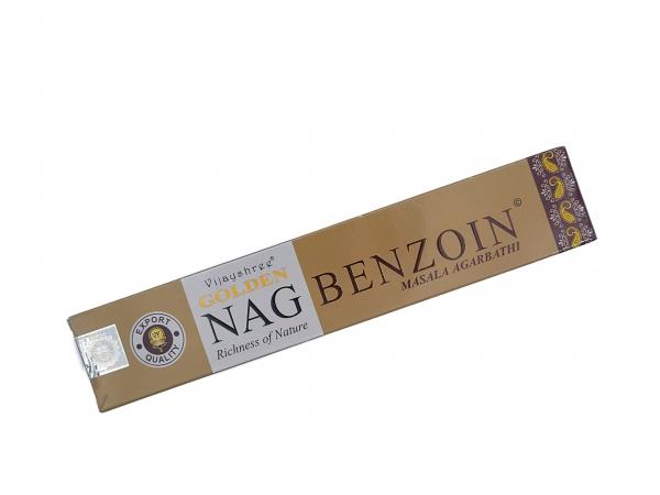 Benzoin Golden Nag -  Premium Räucherstäbchen - Vijayshree